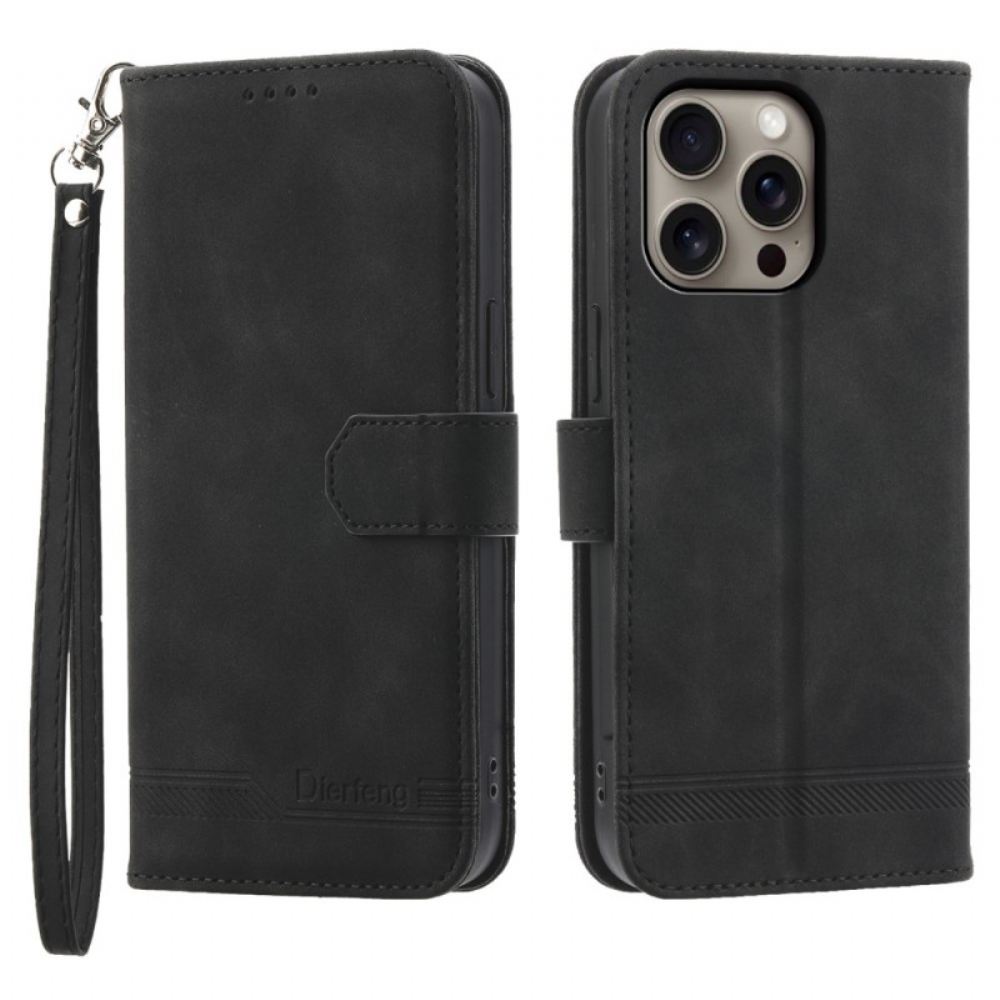 Peněženková Pouzdra iPhone 16 Pro Max Dierfeng