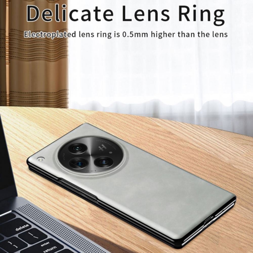 Kožené Pouzdro Folio Oppo Find N3 Klasická Kůže Nappa