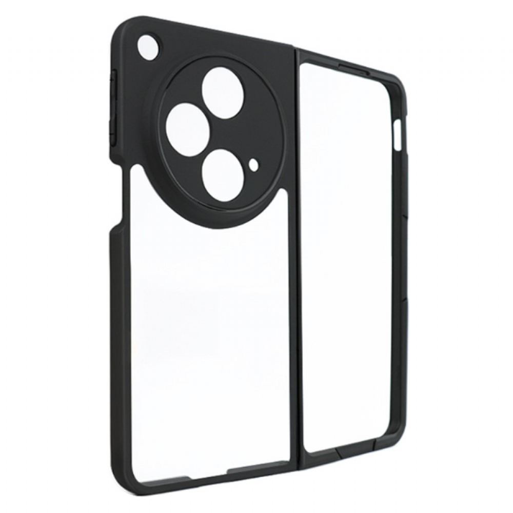 Kryt Na Oppo Find N3 Průhledný S Černým Okrajem