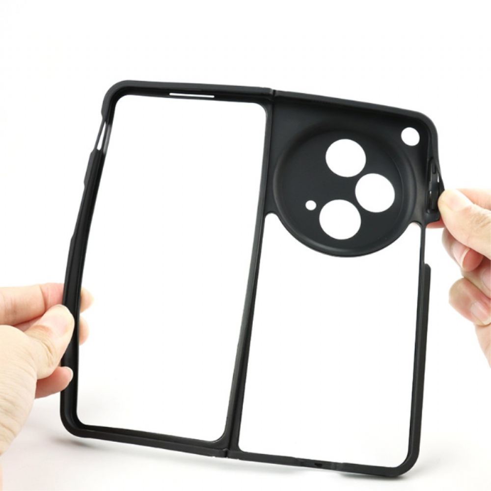 Kryt Na Oppo Find N3 Průhledný S Černým Okrajem