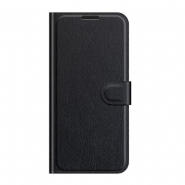 Kožené Pouzdro Na Oppo Reno 6 Pro 5G Klasická Textura Liči