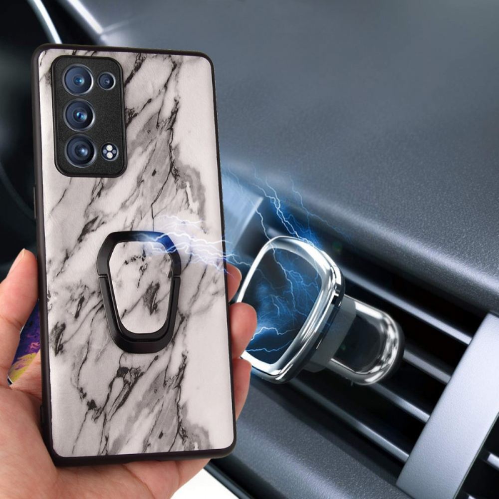 Kryty Na Mobil Na Oppo Reno 6 Pro 5G Prsten Se Vzorem A Zvířecí Módou