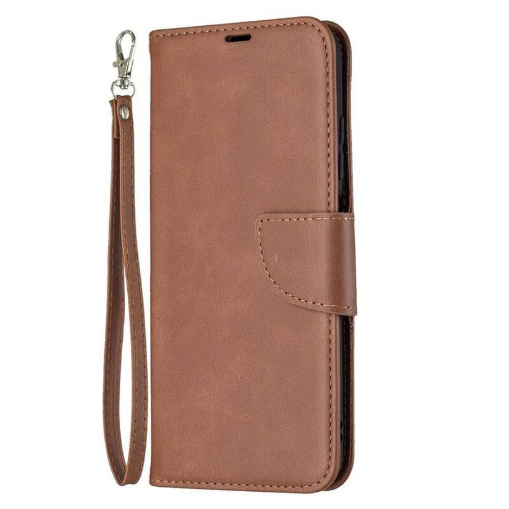 Flipové Pouzdro Na Xiaomi Redmi Note 10 5G Kožené Pouzdro Hladká Šikmá Klapka