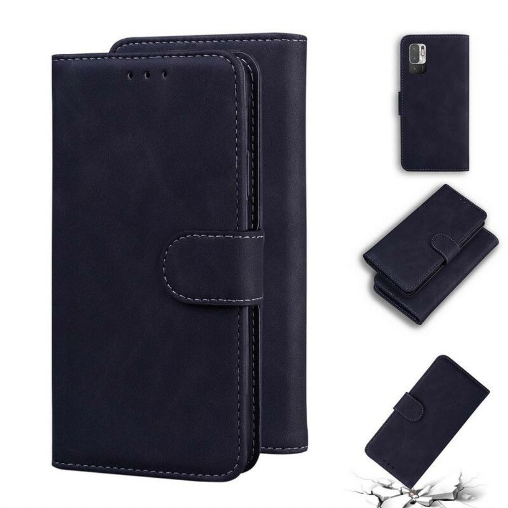 Flipové Pouzdro Na Xiaomi Redmi Note 10 5G Vintage Šití