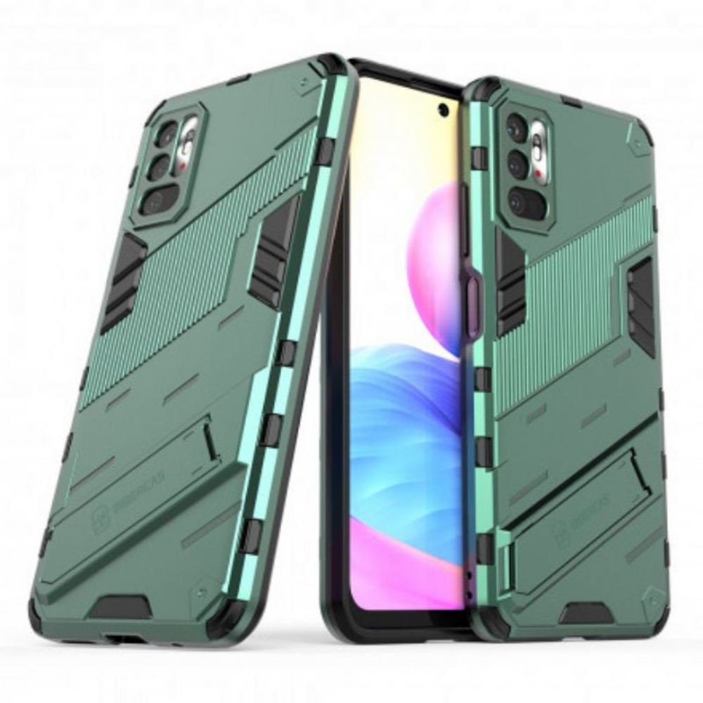 Kryt Na Xiaomi Redmi Note 10 5G Hands-free Dvoupolohový Odnímatelný Stojan