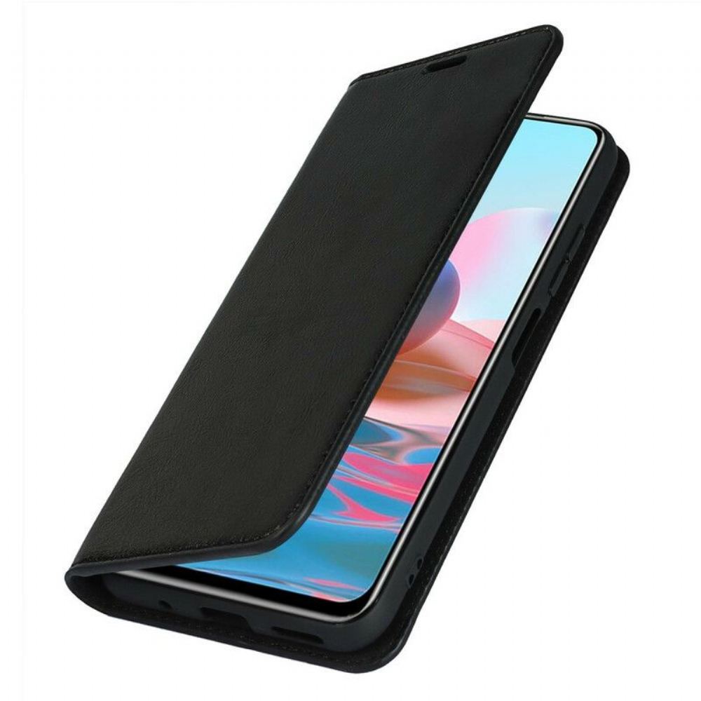 Kryty Na Mobil Na Xiaomi Redmi Note 10 5G Flipové Pouzdro Pravá Kůže