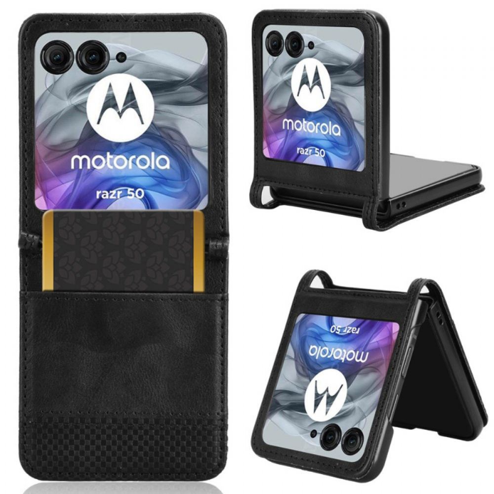Kryt Motorola Razr 50 Kryty Na Mobil Držák Karty Vintaga Frieze