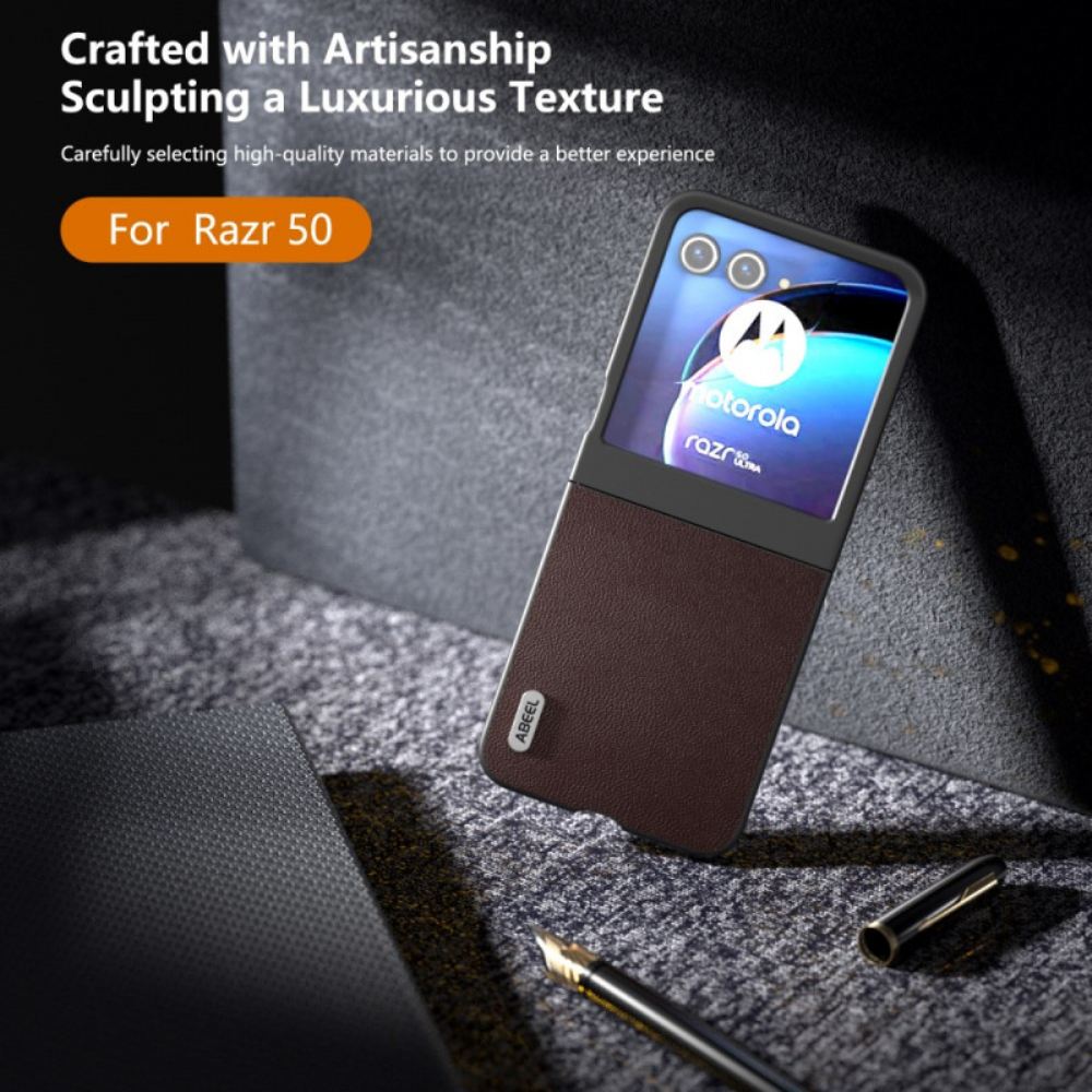 Kryt Na Motorola Razr 50 Styl Kůže Abeel