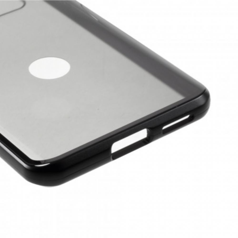 Kryt Na Huawei P40 Pro Kovové Hrany A Dvojité Tvrzené Sklo
