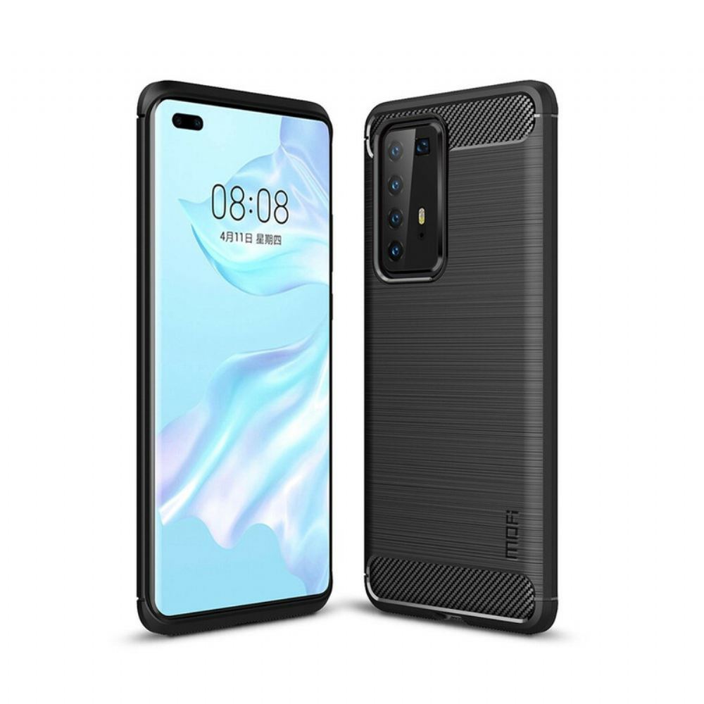 Kryt Na Huawei P40 Pro Mofi Z Kartáčovaných Uhlíkových Vláken