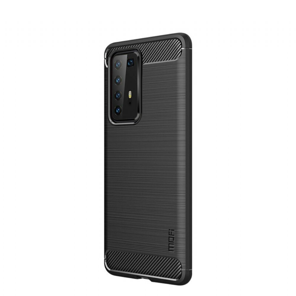 Kryt Na Huawei P40 Pro Mofi Z Kartáčovaných Uhlíkových Vláken