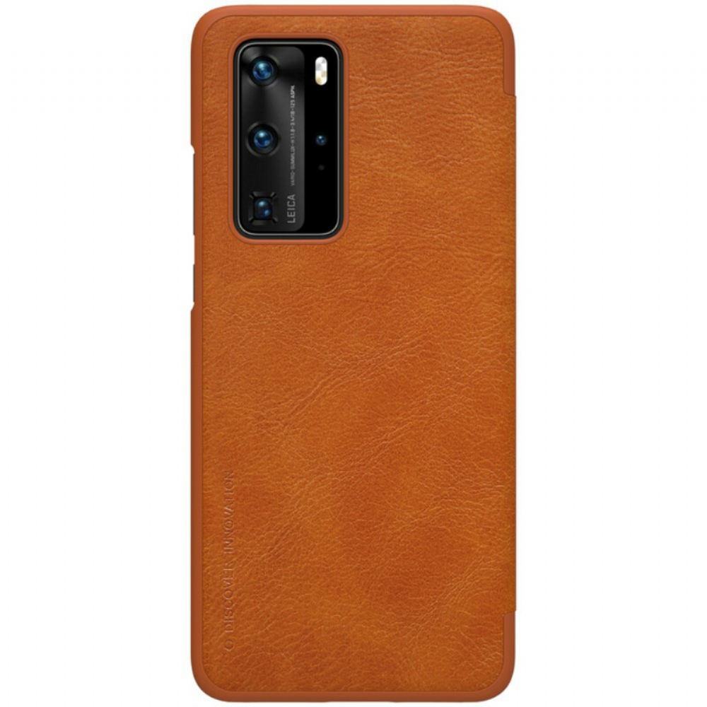 Kryty Na Mobil Na Huawei P40 Pro Flipové Pouzdro Řada Qin Nillkin