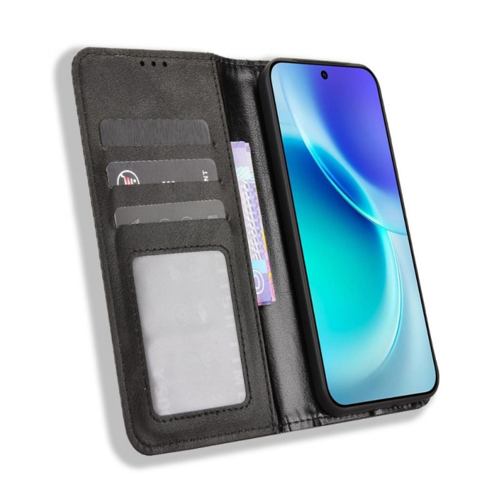 Kožené Pouzdro Folio Na Vivo X300 Vintage Okraj