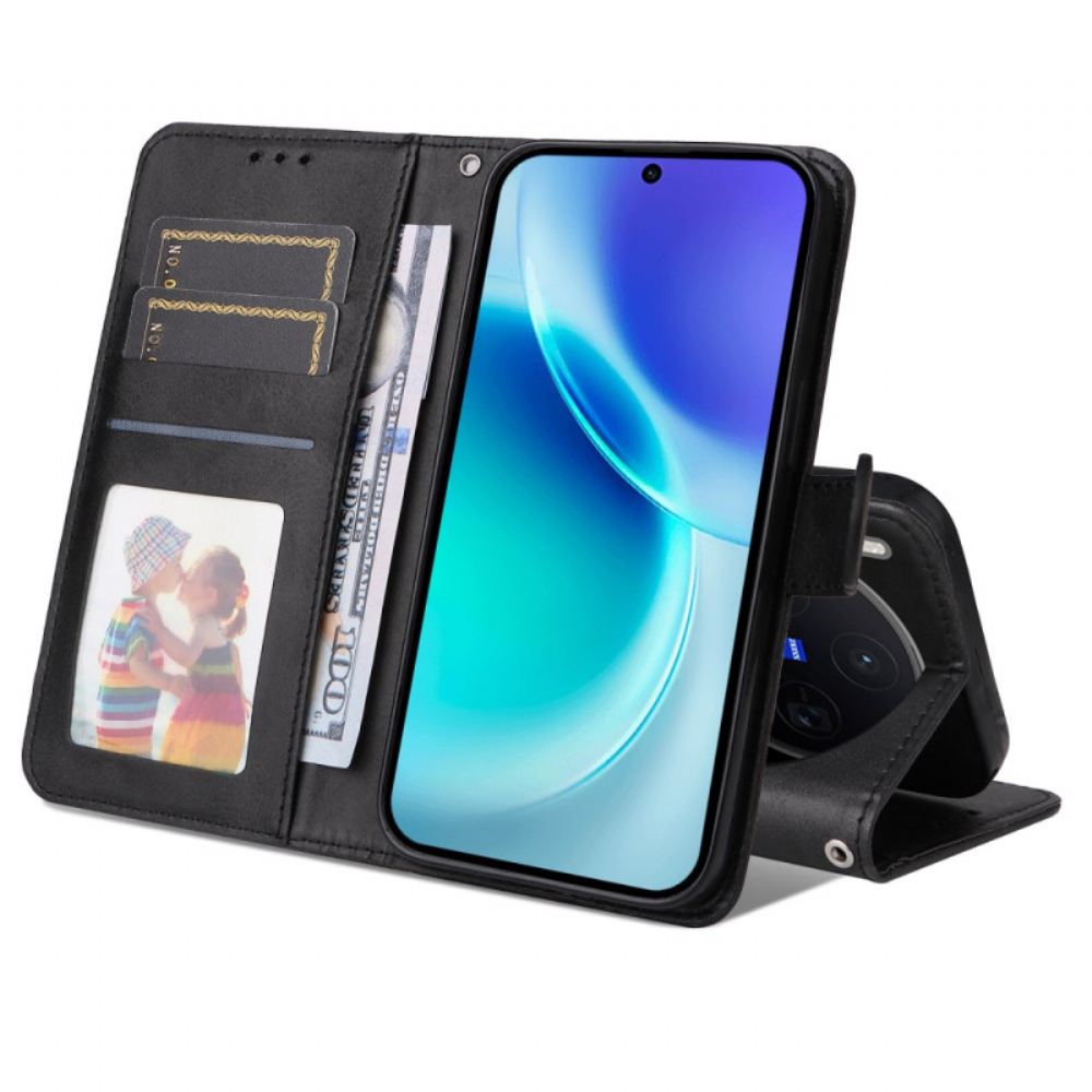 Kožený Kryt Na Vivo X300 Kožený Efekt