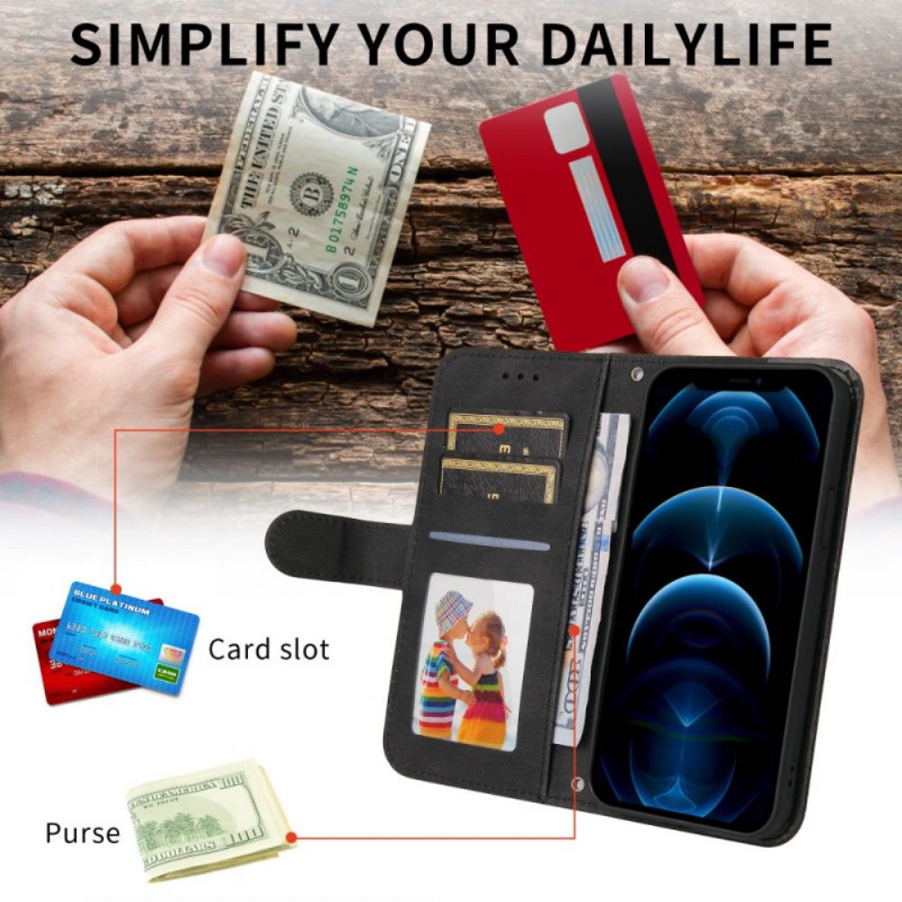 Kožený Kryt Na Vivo X300 Semišový Efekt S Nýtem