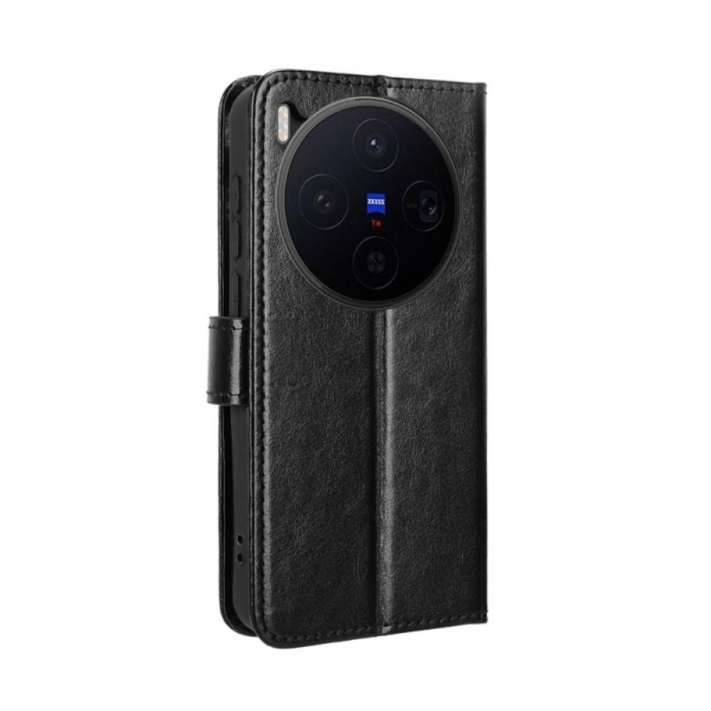 Kožený Kryt Vivo X300 Okázalá Umělá Kůže