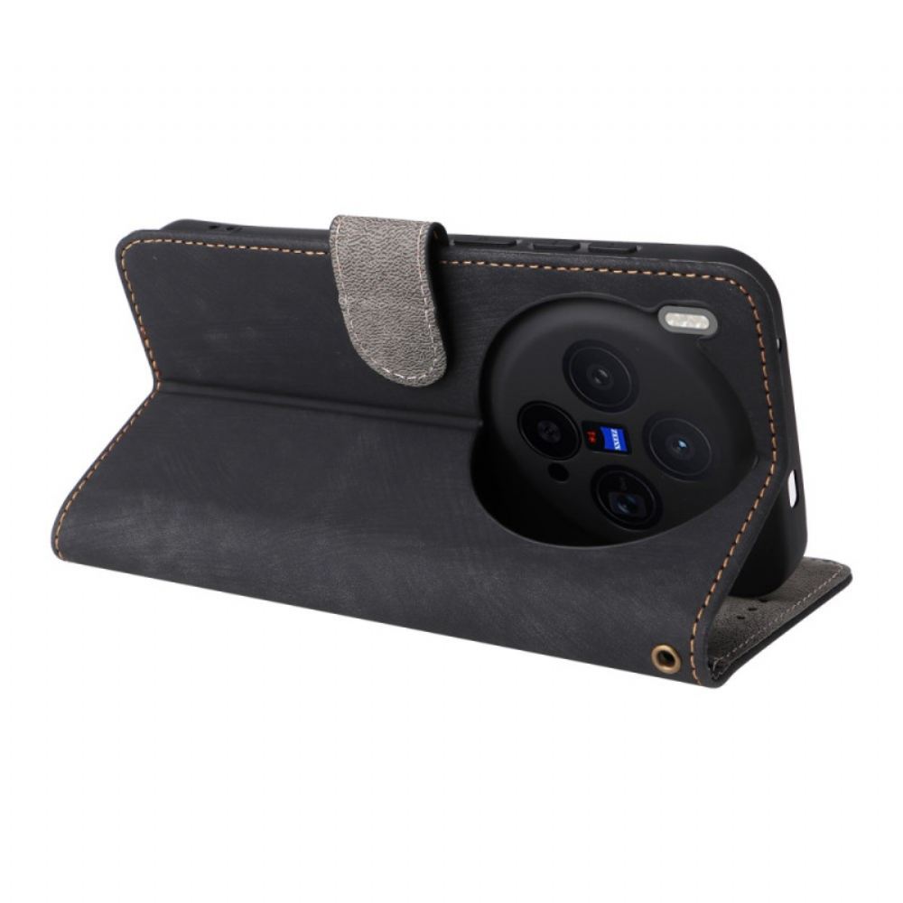 Kožený Kryt Vivo X300 Přívěsek S Semišovým Efektem