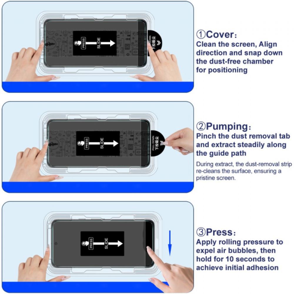 Ochranná Fólie Z Tvrzeného Skla Pro Instalační Rámeček Vivo X300 (kompatibilní S Odemknutím Otiskem Prstu)