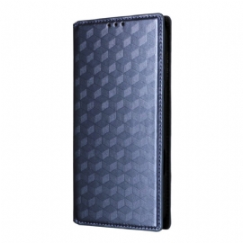 Kožené Pouzdro Folio Na Oppo Find X9 Pro 5g Kosočtvercový Vzor