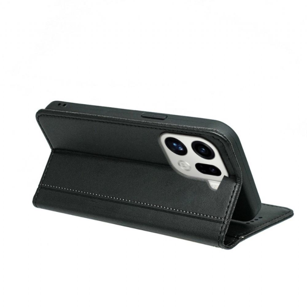 Kožené Pouzdro Folio Oppo Find X9 Pro 5g Ozdoba S Páskem