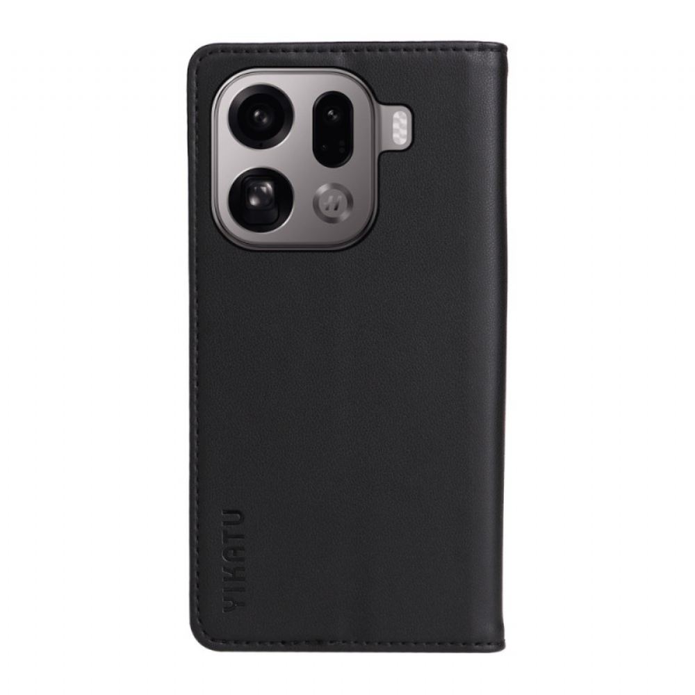 Kožené Pouzdro Folio Oppo Find X9 Pro 5g Yikatu