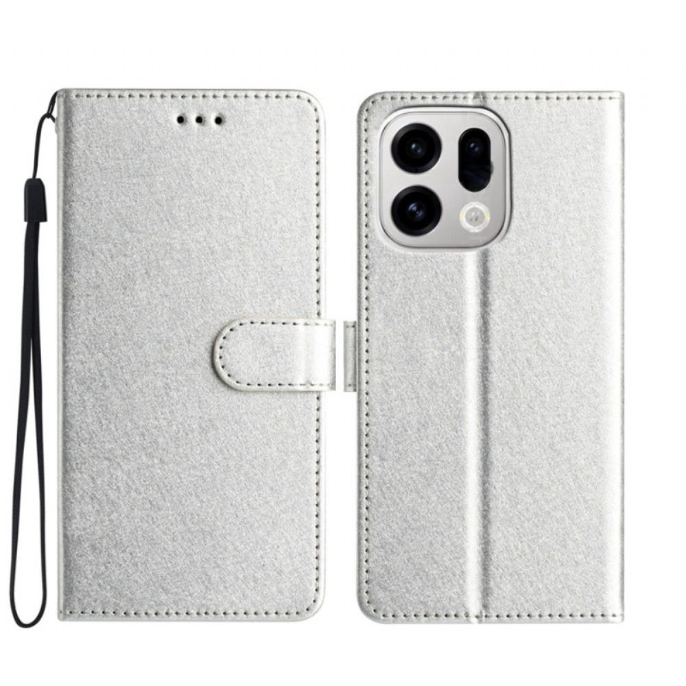 Kožený Kryt Oppo Find X9 Pro 5g Hedvábná Textura