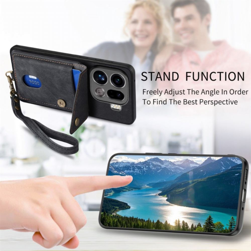 Kryt Na Oppo Find X9 Pro 5g Držák Na Karty A Šňůrka Na Krk