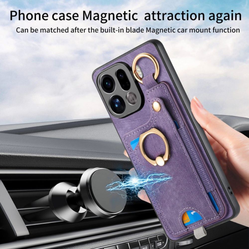 Kryt Oppo Find X9 Pro 5g Držák Na Karty A Držák Na Prsteny