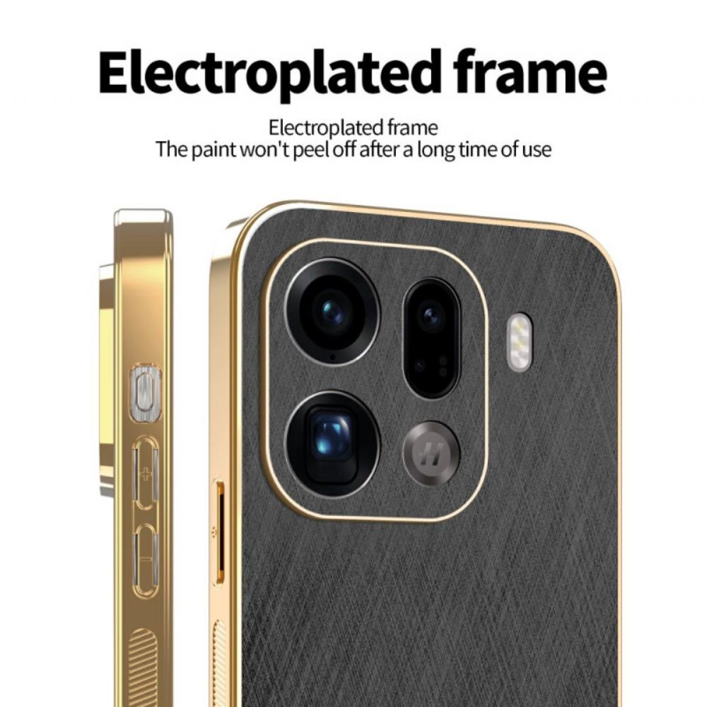 Kryt Oppo Find X9 Pro 5g Kožený Efekt Kadem