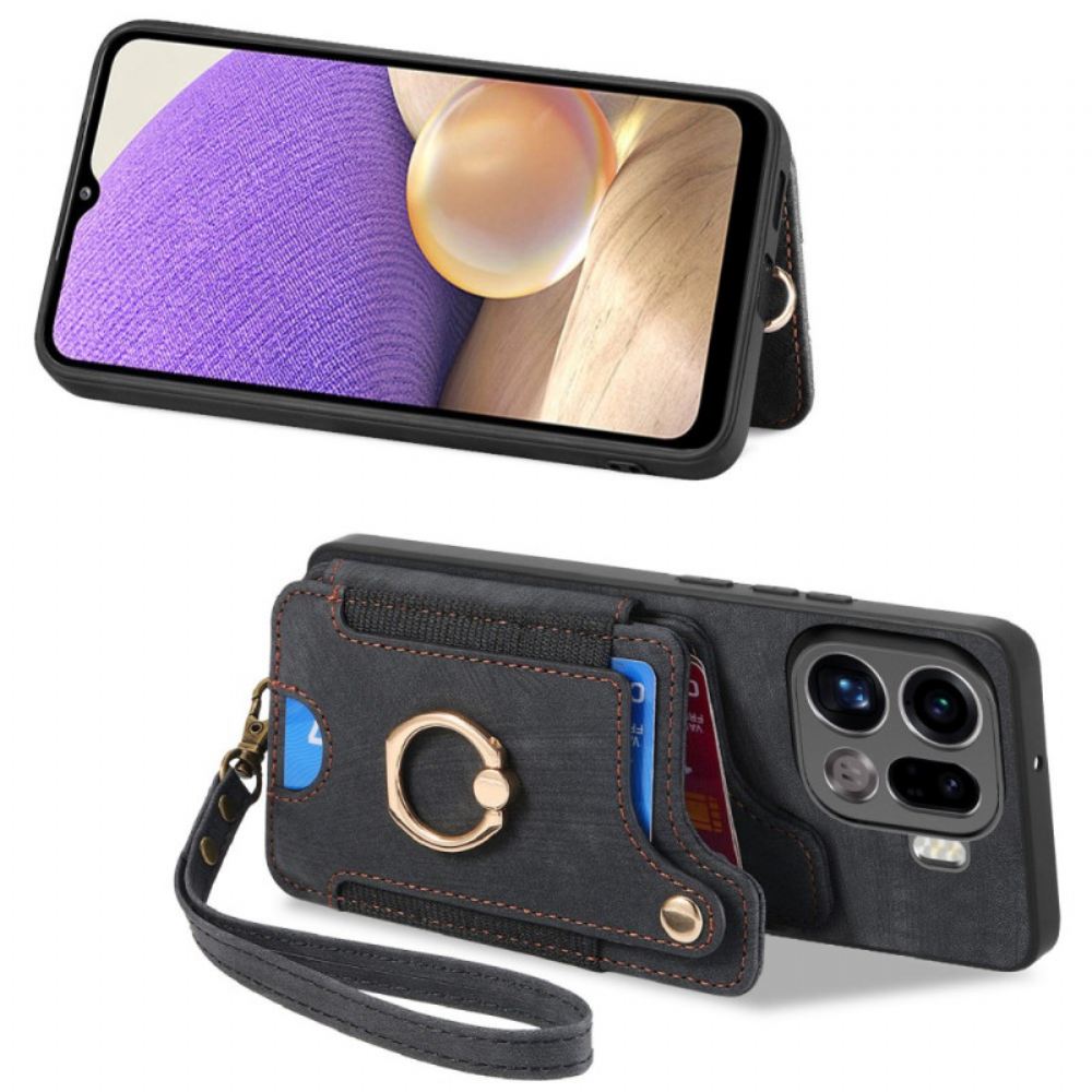 Kryt Oppo Find X9 Pro 5g Kryty Na Mobil Pouzdro Na Rfid Karty S Retro Designem