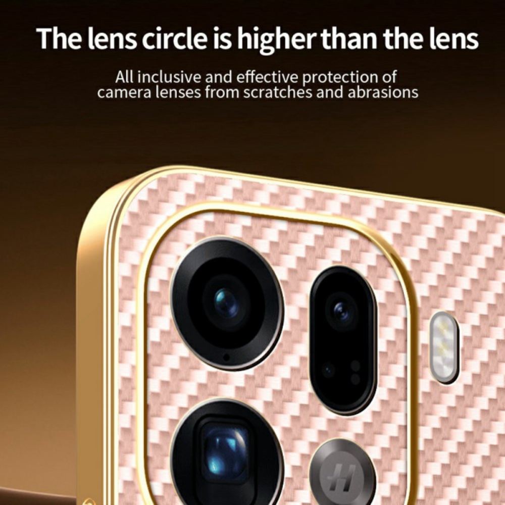 Kryt Oppo Find X9 Pro 5g Textura Uhlíkových Vláken