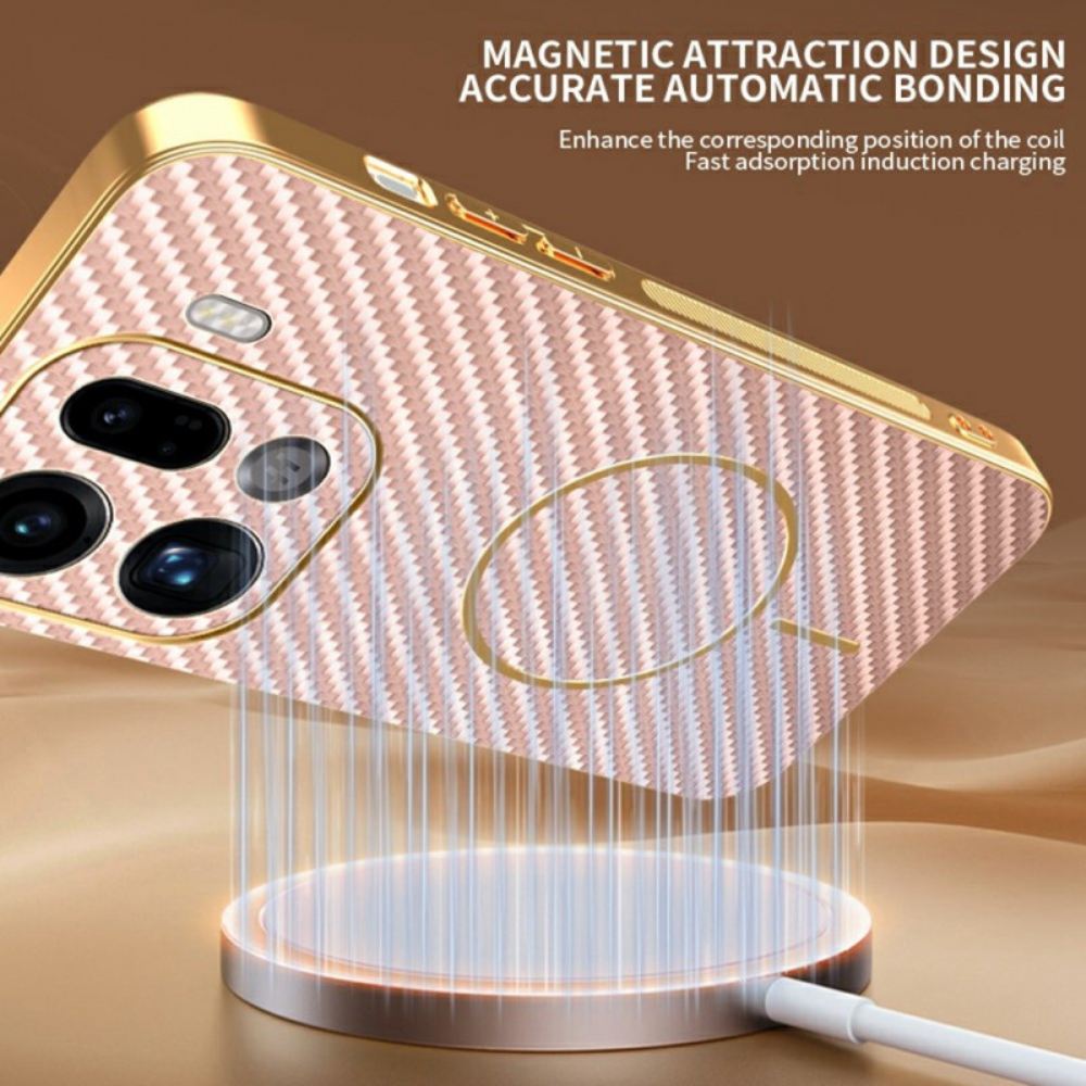 Kryt Oppo Find X9 Pro 5g Textura Uhlíkových Vláken