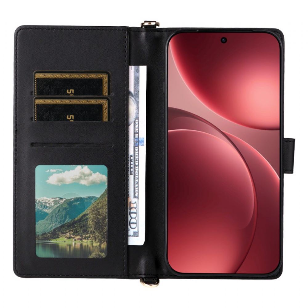 Peněženková Pouzdra Oppo Find X9 Pro 5g Kryty Na Mobil Prošívané S Ramínky