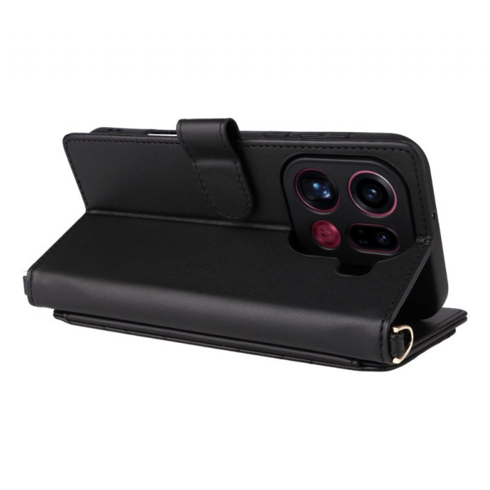 Peněženková Pouzdra Oppo Find X9 Pro 5g Kryty Na Mobil Prošívané S Ramínky