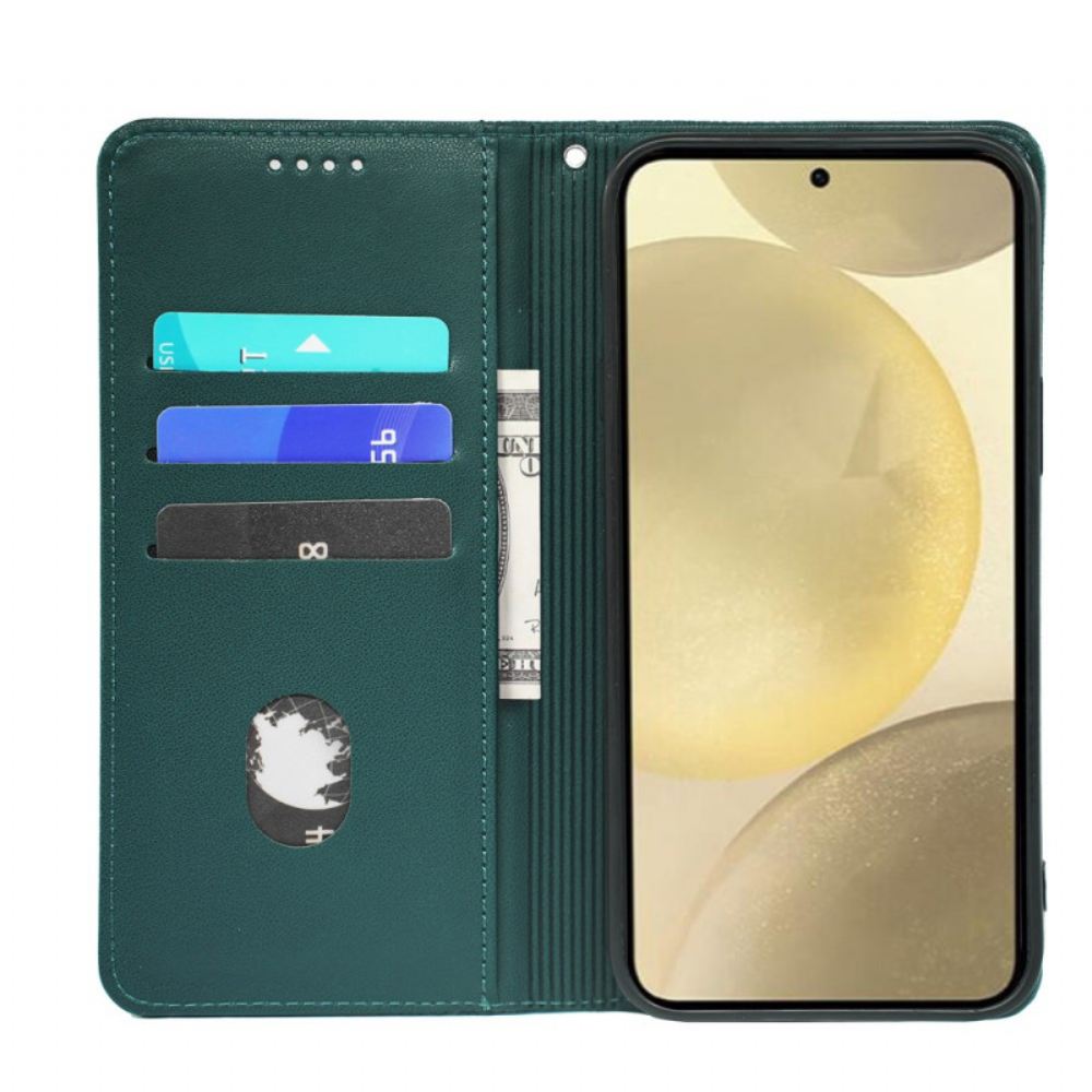 Kožené Pouzdro Folio Na Samsung Galaxy A16 5g Diskrétní Vlys