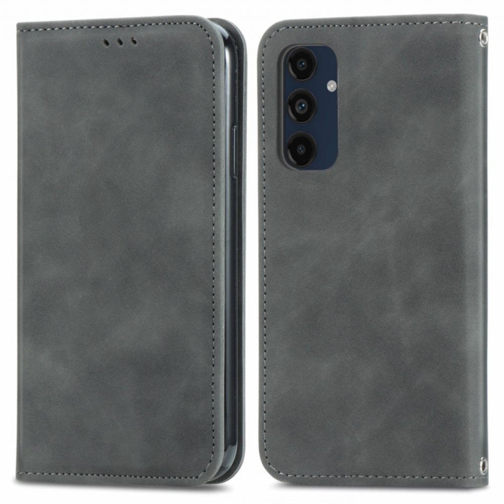 Kožené Pouzdro Folio Na Samsung Galaxy A16 5g Semišový Styl