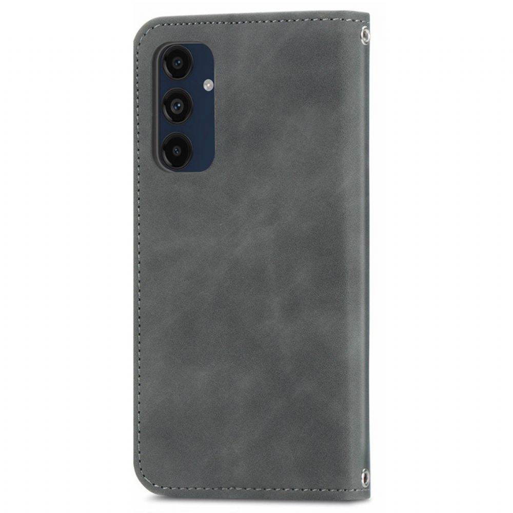Kožené Pouzdro Folio Na Samsung Galaxy A16 5g Semišový Styl