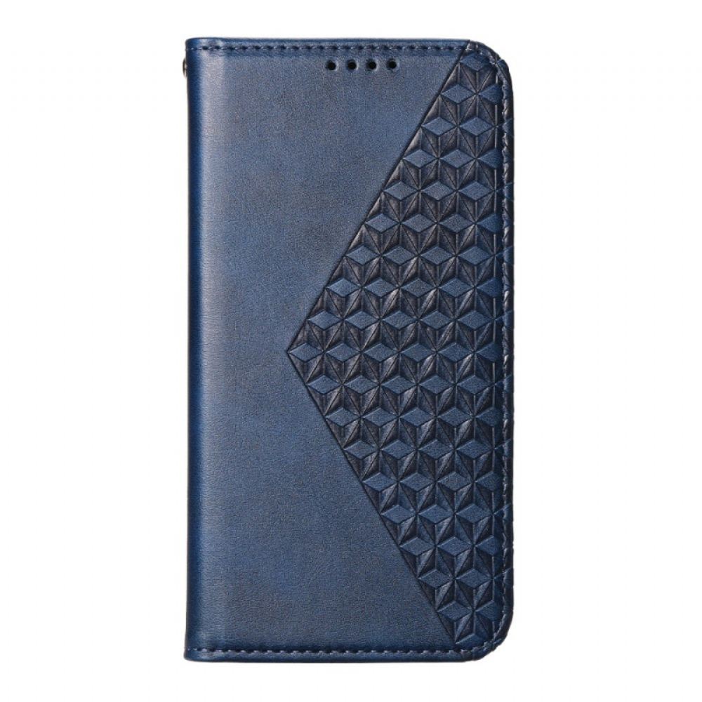 Kožené Pouzdro Folio Samsung Galaxy A16 5g Tištěné Kostky