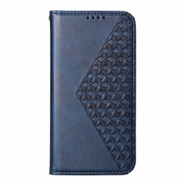 Kožené Pouzdro Folio Samsung Galaxy A16 5g Tištěné Kostky