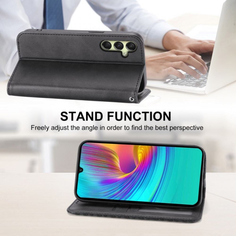 Kožené Pouzdro Folio Samsung Galaxy A16 5g Tištěné Kostky