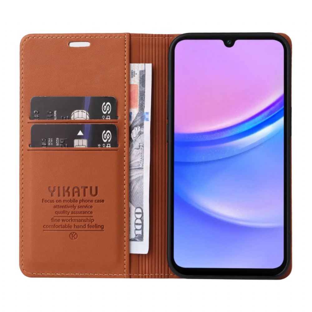 Kožené Pouzdro Samsung Galaxy A16 5g Kryty Na Mobil Yikatu