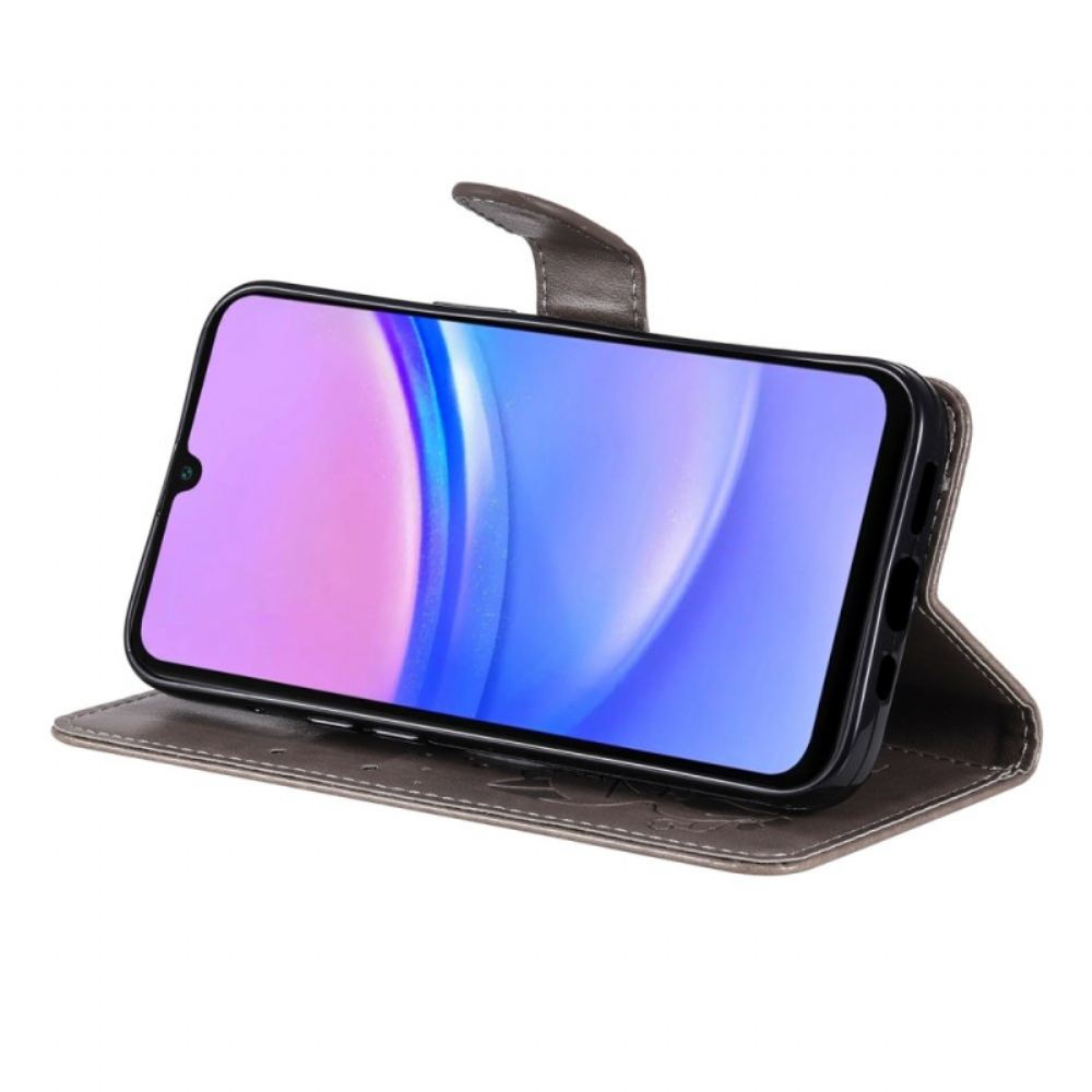 Kožený Kryt Na Samsung Galaxy A16 5g Kočka A Včela