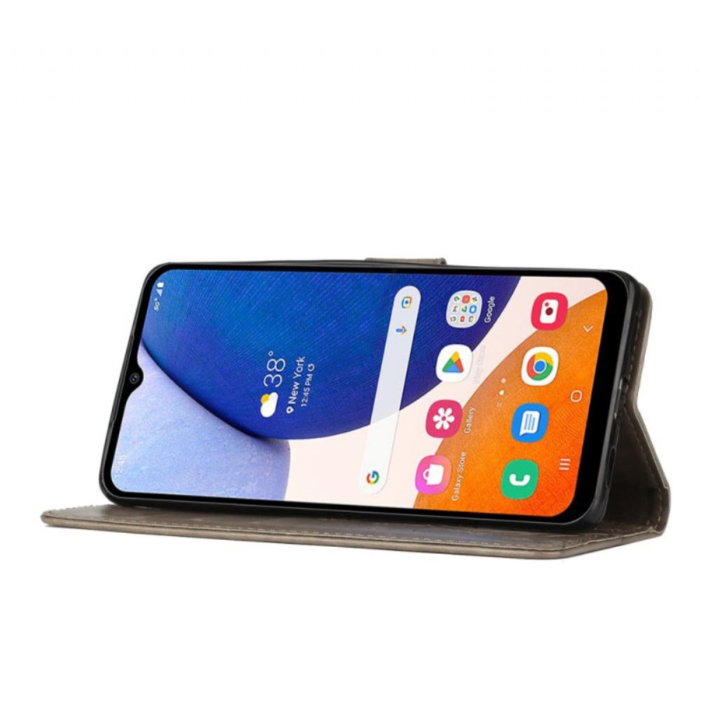 Kožený Kryt Na Samsung Galaxy A16 5g Květiny A Motýli