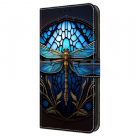 Kožený Kryt Na Samsung Galaxy A16 5g Modrá Vážka