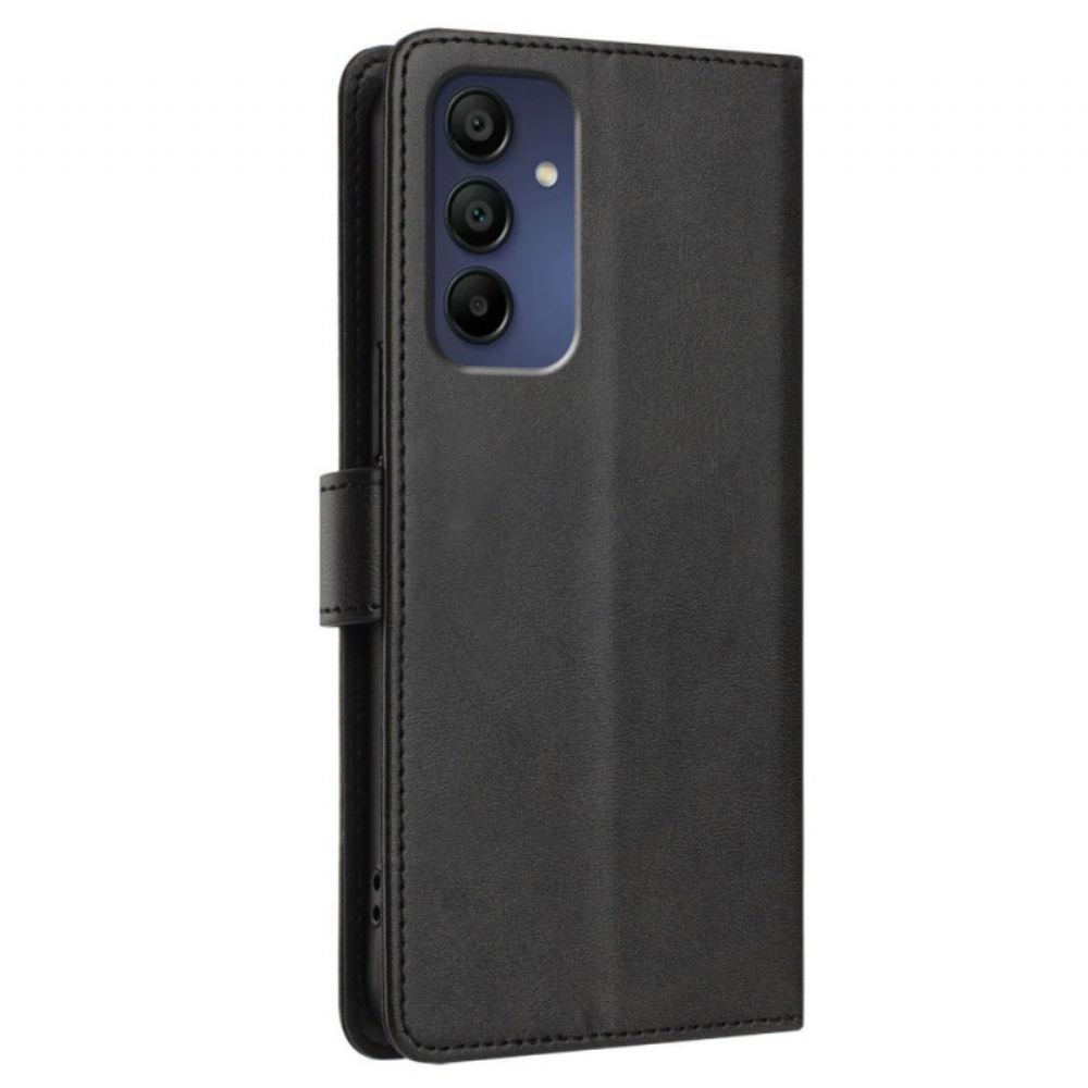 Kožený Kryt Na Samsung Galaxy A16 5g Peněženka Rfid Na Krk