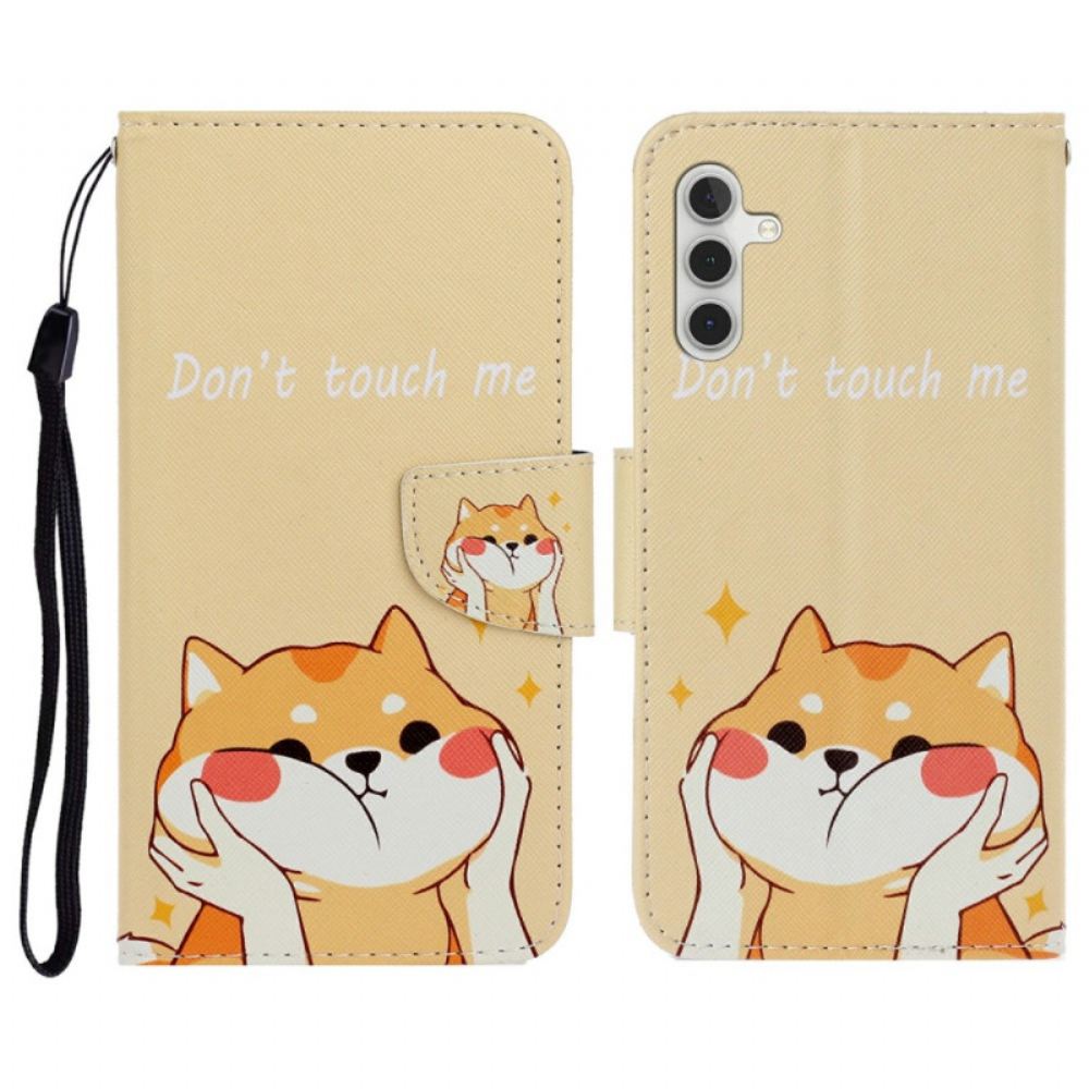 Kožený Kryt Na Samsung Galaxy A16 5g Shiba Inu