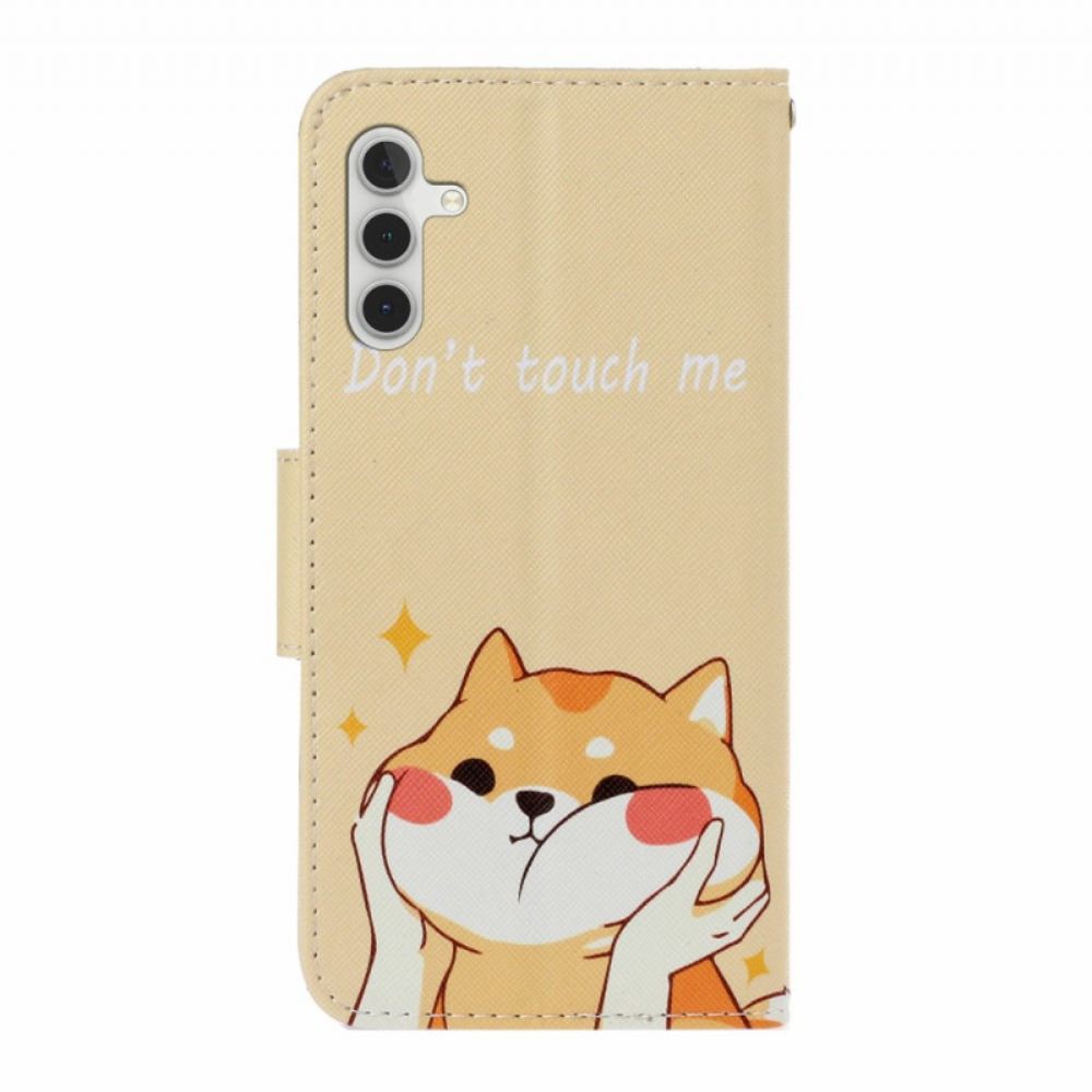Kožený Kryt Na Samsung Galaxy A16 5g Shiba Inu