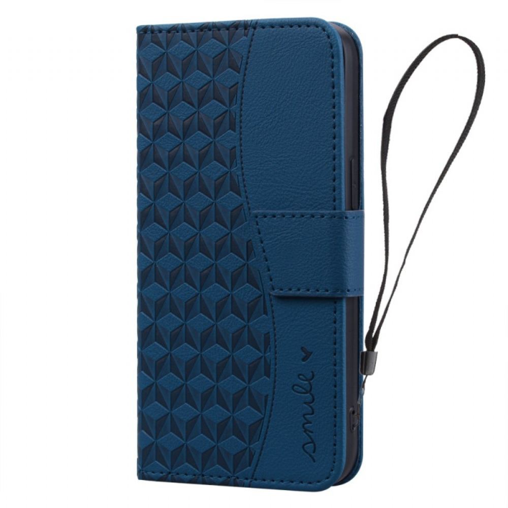 Kožený Kryt Na Samsung Galaxy A16 5g Úsměv Na Lanyard