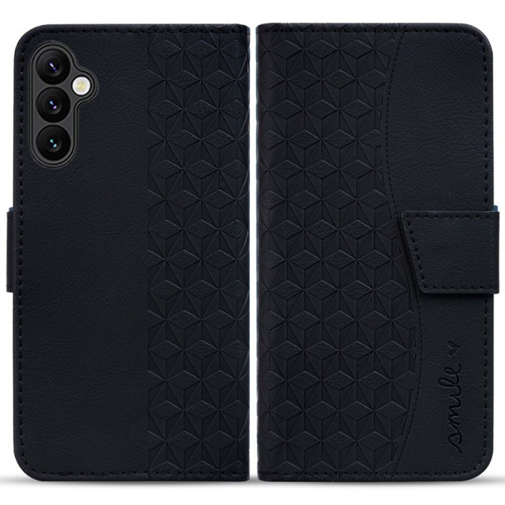 Kožený Kryt Na Samsung Galaxy A16 5g Úsměv Na Lanyard