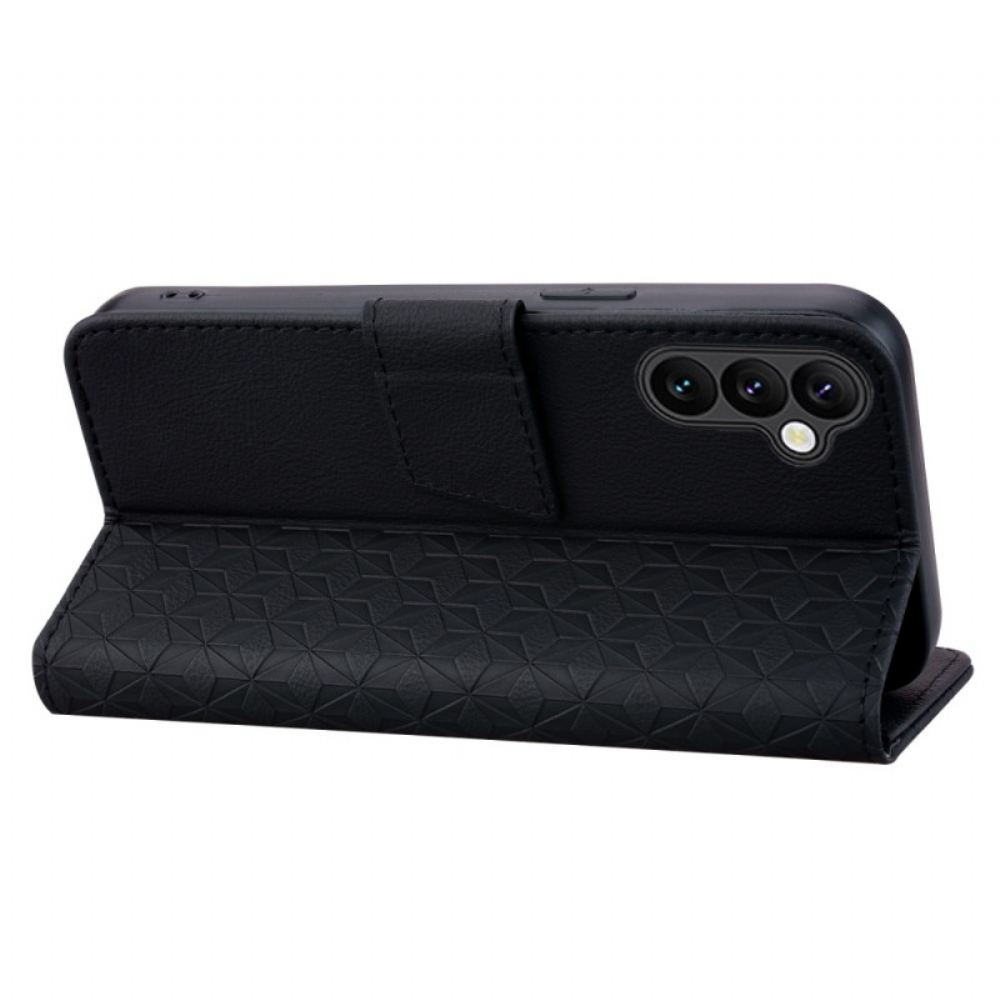Kožený Kryt Na Samsung Galaxy A16 5g Úsměv Na Lanyard